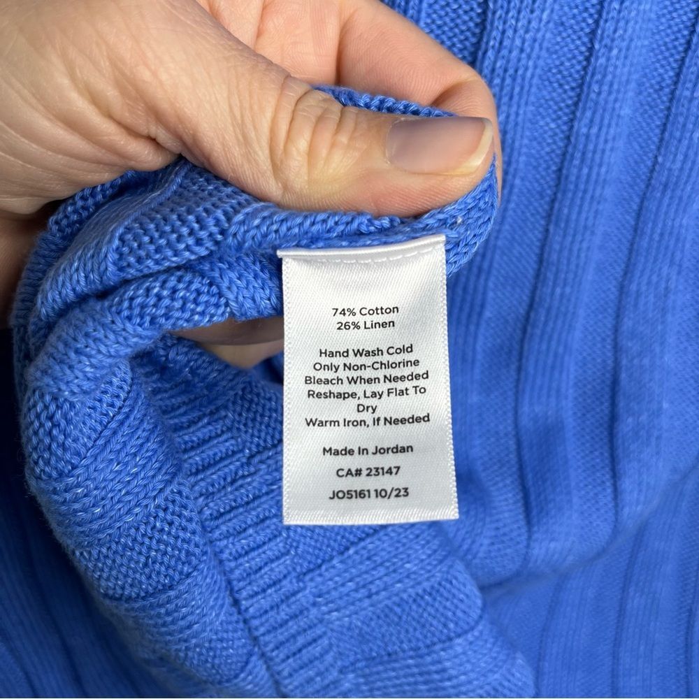 Talbots Ribbed V-neck Sweater XS - Picture 6 of 7